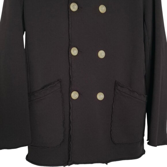 Frank & Eileen Belfast Irish Chocolate Brown Triple Fleece Sweatshirt Jacket L - Picture 6 of 9